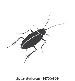 Vector illustration of cockroach and pest sign. Collection of cockroach and dirty vector icon for stock.
