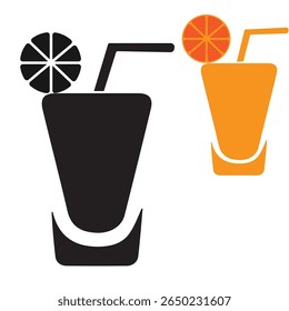 Ilustración vectorial de un cóctel