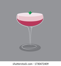 The vector illustration cocktail for bar