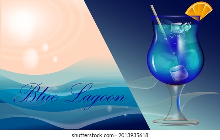 Ilustración vectorial, colilla azul

