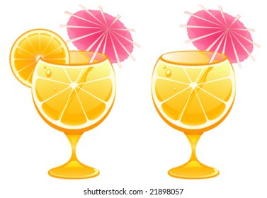 Vektorgrafik von Cocktailglas