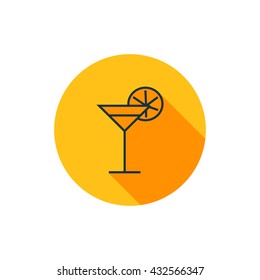 Vector illustration of cocktail icon