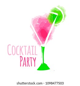 Vector illustration a cocktail party
