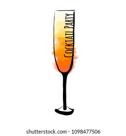 Vector illustration a cocktail party