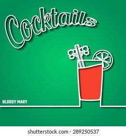 Vector Illustration of Cocktail Party Outline Concept for Design, Website, Background, Banner. Line Infographic Element for you Restaurant or cafe Template