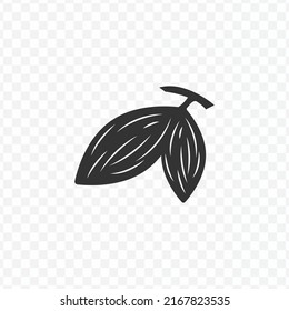 Vector illustration of Cocoa icon in dark color and transparent background(PNG).