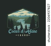 Vector illustration of Coeur d