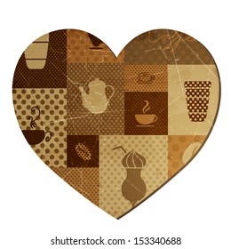 Vector Illustration of a Coffee Background
