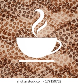 Vector Illustration of a Coffee Background