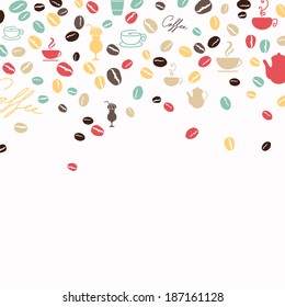 Vector Illustration of a Coffee Background