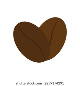 vector illustration of coffee beans