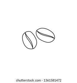 Vector Illustration coffee beans Lineart Design - Vector