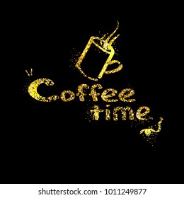 Vector illustration of a coffee break banner