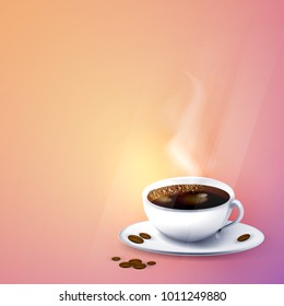 Vector illustration of a coffee break banner