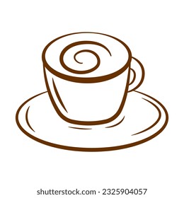 Vector illustration of coffee, cafe, icon and graphic design