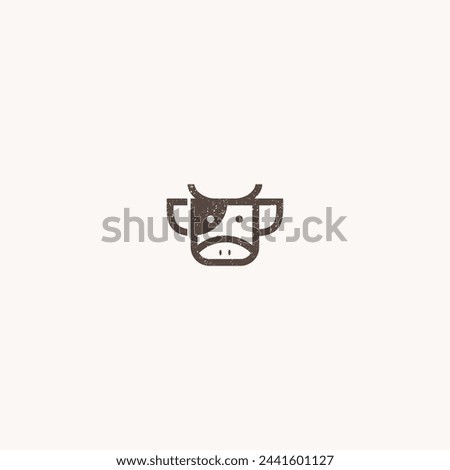 vector illustration of coffee cow