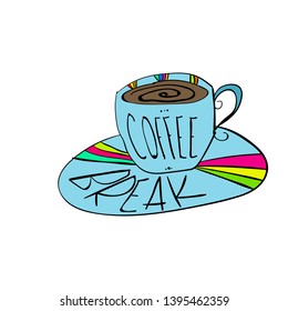 vector illustration of a coffee cup