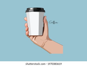 Vector Illustration of Coffee, Coffee Cup