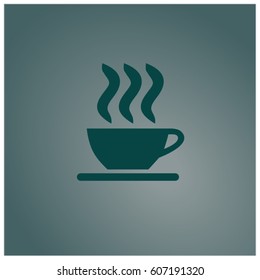 Vector Illustration of Coffee Cup icon or symbol
