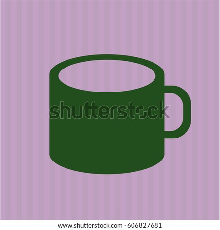 Green Cup Clipart Vector, A Green Cup Vector Or Color Illustration