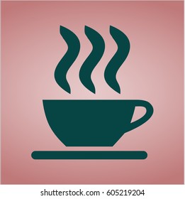 Vector illustration of Coffee Cup vector symbol
