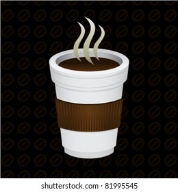 Vector illustration of a coffee drink.