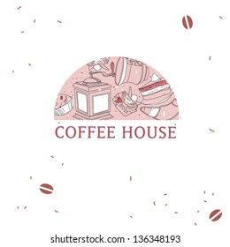 Vector illustration. Coffee house.