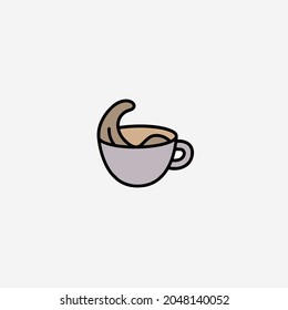 Icono de ilustración vectorial del café
