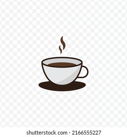 Vector illustration of coffee icon sign and symbol. colored icons for website design .Simple design on transparent background (PNG).