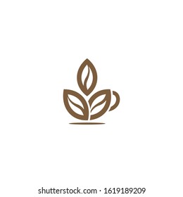 Vector illustration of a coffee logo