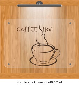 Vector  Illustration with coffee logo