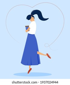 Ilustración vectorial del amante del café