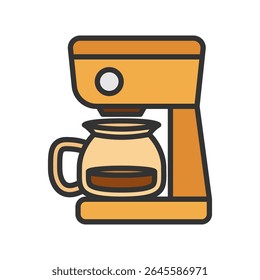 Vector illustration of a coffee machine