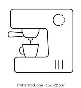 Vector illustration of coffee and machine logo. Graphic of coffee and beverage stock vector illustration.