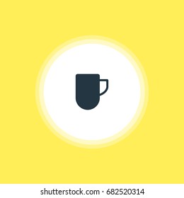 Vector Illustration Of Coffee Mug Icon. Beautiful Kitchenware Element Also Can Be Used As Tea Cup Element.