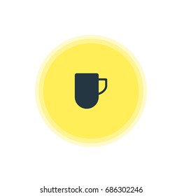 Vector Illustration Of Coffee Mug Icon. Beautiful Kitchenware Element Also Can Be Used As Tea Cup Element.