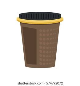 Vector illustration of coffee paper cup
