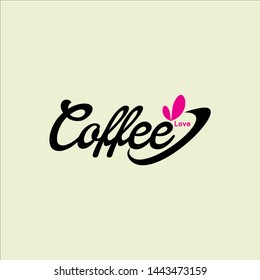 Vector illustration of a coffee shop, in the form of love