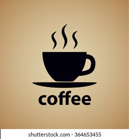 Vector illustration of coffee symbol icon.