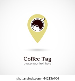 Vector illustration of a Coffee Tag