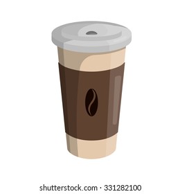 Vector Illustration of coffee take out