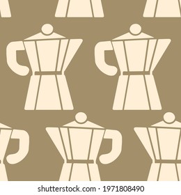 Vector illustration with coffee theme. The palette and the backgrounds are soft and the layouts are simplified.