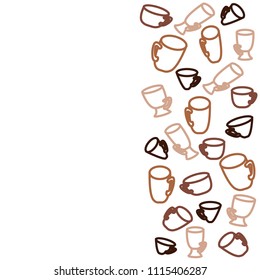 Vector illustration "coffee" to t-shirt design, postcards, logos, banner, poster or textile.