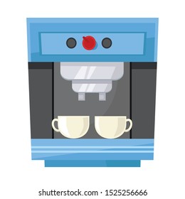 Vector illustration of coffeemaker and appliance logo. Graphic of coffeemaker and tool Stock symbol for web.