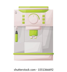 Vector illustration of coffeemaker and machine sign. Graphic of coffeemaker and maker vector icon for stock.