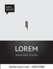 Vector Illustration Of Coiffeur Symbol On Barber Tools Icon. Premium Quality Isolated Hackle Element In Trendy Flat Style.