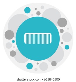 Vector Illustration Of Coiffeur Symbol On Comb Icon. Premium Quality Isolated Hairbrush Element In Trendy Flat Style.