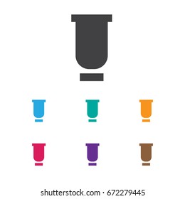 Vector Illustration Of Coiffeur Symbol On Tube Icon. Premium Quality Isolated Container  Element In Trendy Flat Style.