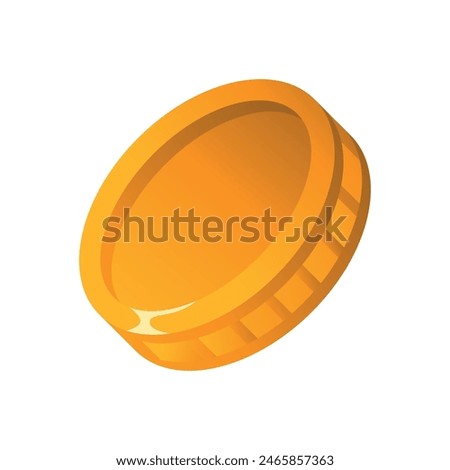 Vector illustration. Coins templates for printable games.