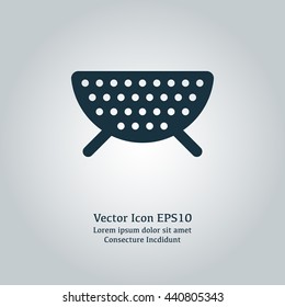 Vector illustration of colander icon